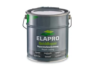 ELAPRO QuickRepair - 1 kg kiudarmeeritud parandusmass, alates -5°C - Kivihall (ca RAL 7030), kulu 1,5 kg/m²