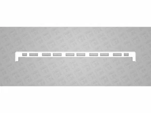 GreenteQ PVC aknalaua ühendusprofiil otse jätkamiseks, 500mm, valge
