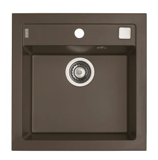 ALVEUS köögivalamu FORMIC 20, 520x510mm, I/U, graniit, chocolate-G03M