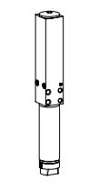 COLCOM hing EVO Vela alumine Stop +90° +180° uks L600-1000mm 100kg EV1 anod