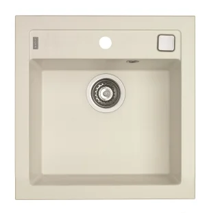 ALVEUS köögivalamu FORMIC 20, 520x510mm, I/U, graniit, pearl-G01M