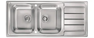 ALVEUS köögivalamu LINE MAXIM 100, 1165x505mm, F/S, pööratav, roostevaba teras, satiin