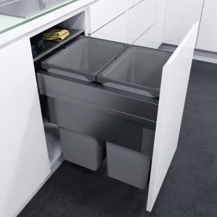 VAUTH-SAGEL ENVI Space XX Pro prügisüsteem, L450,K580,S515mm, 2x35L, tumehall