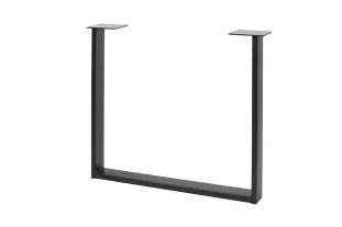 GTV INDUSTRIA lauajalg K=710 mm, L=820 mm, profiil 80 x 20 mm, ristkülik, teras, must matt