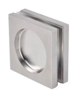 CDA tabletkäepide kandiline 60mmx60mm klaasile 10-12mm toon RST harjatud
