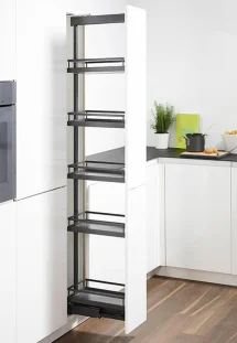 PEKA KESSEBÖHMER DISPENSA ARENA STYLE kõrge korvpüstak antratsiit ,K1600-1900 , L250mm , 5 korvi