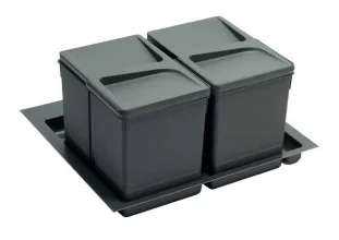 UNIONPLAST prügis. alusvann 600mm,L420-536mm,S405-482mm,2 ämbri jaoks,tumehall
