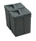 UNIONPLAST prügisüseemi prügiämbrid kaanega 2x7L (L155,S216,K266mm)