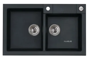 ALVEUS köögivalamu ROCK 90, 780x480mm, I, graniit, carbon-G91