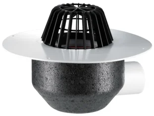 HL lamekatusekaev DN110mm, horisontaalne, PVC-kraega - HL64P/1