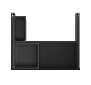 VAUTH-SAGEL ENVI Orga-Board sahtel, L600mm, 1x1,2L/1x2,7L hoidik, tumehall (90007091)