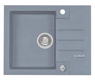 ALVEUS köögivalamu ROCK 30, 595x475mm, I, graniit, steel-G04M