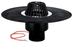 HL lamekatusekaev DN110mm, küttekaabliga (10-30W,230V), bituumenkraega - HL62.1H/1