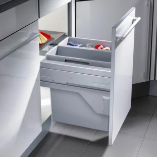 HAILO Euro Cargo S 450 prügikastisüsteem 19L/19L+katteplaat metall, helehall