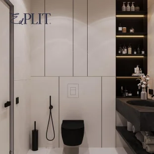 Concealed toilet flush button EdPlit M3 - compatible with GROHE installation systems