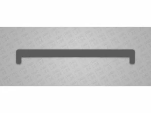 UA PVC aknalaua otsakate tumehall 600mm, kahepoolne
