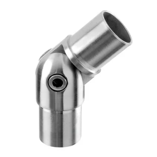 QRAIL liitmik MOD0302 torule 42,4x2mm liigend (-90°...+90°) AISI316 harjatud