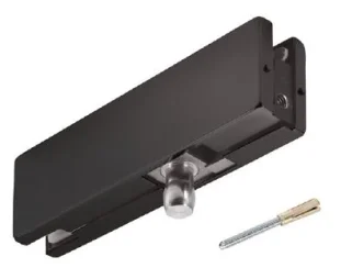 CDA PD30 ülemine kinnitusnurk fix poldiga 8-12mm klaasile toon must