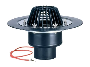 HL lamekatusekaev DN110mm, küttekaabliga (10-30W,230V), surverõngaga ühendusega - HL62.1/1
