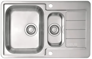 ALVEUS köögivalamu LINE MAXIM 70, 795x505mm, F/S, pööratav, roostevaba teras, satiin