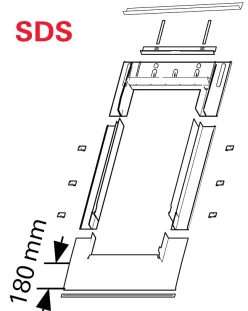 ROTO Katuseakna plekk EDS 054/078 Rx200, antratsiit - Sindelkatustele Designo akendele
