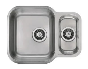 ALVEUS köögivalamu DUO 70, 560x440mm, U, roostevaba teras, satiin