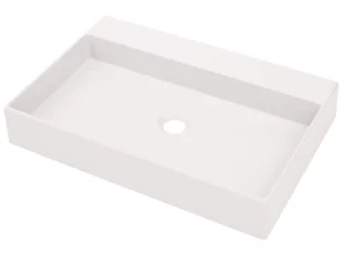 DEANTE vannitoavalamu CORREO, 400x400x100mm, tööpinnale paigaldadav, graniit, valge
