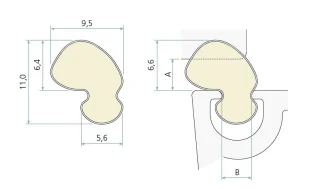 SCH QL9646 must ~RAL9005 tihend 1pk=2x250m