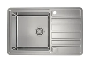 ALVEUS köögivalamu RANDO 30, 790x500mm, pealt paigaldatav (I), roostevaba teras, satiin