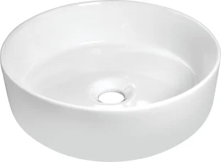 DEANTE vannitoavalamu SILIA, diameeter 360mm, kõrgus 120mm, tööpinnale paigaldadav, keraamiline, valge