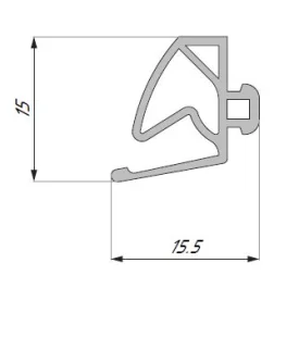 CDA tihend FR-UO4GR lengitihen hall EPDM L=3000mm