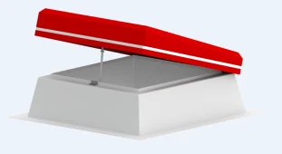 LAMILUX FE3° 3x klaas 100/100 K15 Mootoriga ventileeritav. Ug=0,6W/m²K. 15cm alusraam. RAL alumiinium profiil. 39dB