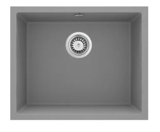 DEANTE valamu CORDA, 550x460x204mm, pealt või alt paigaldatav, kivi, Metallic Grey