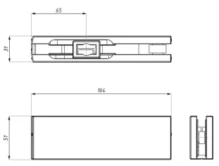 CDA PD10 alumine nurgahing 8-12mm klaasile toon must