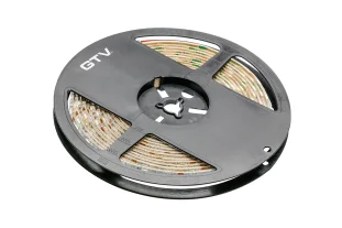 GTV LED valgusriba 5050 5050 300LED IP20 14.4W/m, 10mm soe 3200k. 5m/rull