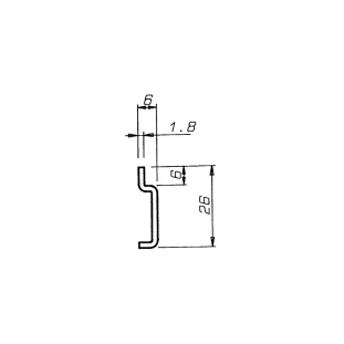 SCH CAMAR riputuslatt, L2032mm (lõigatav)