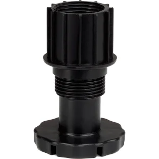 SCH CAMAR soklijalg Unico H45mm, reg. +20mm, plastik, must