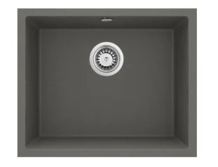 DEANTE valamu CORDA, 550x460x204mm, pealt või alt paigaldatav, kivi, Metallic Anthracite