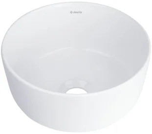 DEANTE vannitoavalamu JASMIN, diameeter 280mm, kõrgus 140mm tööpinnale paigaldadav, keraamiline, valge