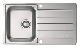 ALVEUS köögivalamu LINE MAXIM 20, 865x505mm, F/S, pööratav, roostevaba teras, satiin