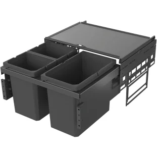 VAUTH-SAGEL ENVI Space prügisüsteem, L600mm, 1x22L/2x10L, tumehall (90007079)