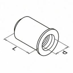QRAIL neetmutter M10, AISI 304