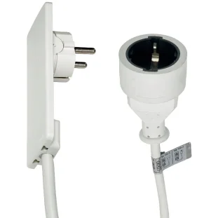 SCH EVOline Plug pikendusjuhe 1,5m, valge