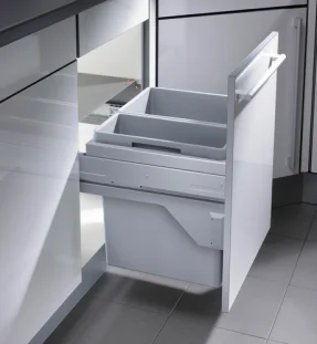 HAILO Euro Cargo S 500 prügikastisüsteem 30L/19L+katteplaat metall, helehall