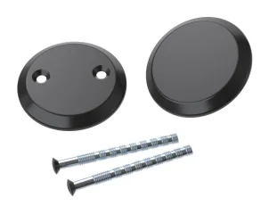 ROCA kilp pime 4265 kruvidega RAL 9005 must