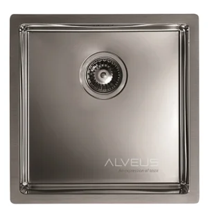 ALVEUS köögivalamu MONARCH QUADRIX 30, 450x450x200mm, F/S, roostevaba teras, antratsiit