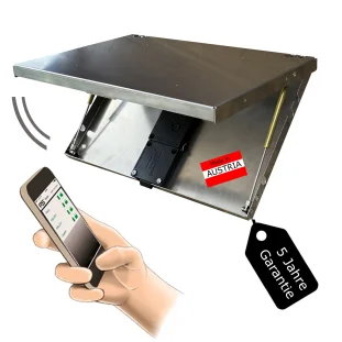 PS LOCKS HOOD DOC lukustatav moodul 350 x 250 x 20mm elektroonilise BLUETOOTH lukuga