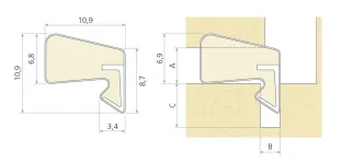 SCH QL3011 must RAL9005 tihend 1pk=2x250m