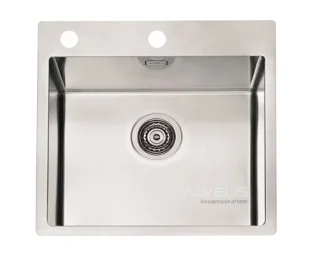 ALVEUS köögivalamu PURE 30, 515x525mm, F/S, roostevaba teras, satiin