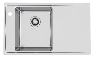 ALVEUS köögivalamu STRICTO 30, 980x472mm, vasak, pealt paigaldatav (F/S), roostevaba teras, satiin